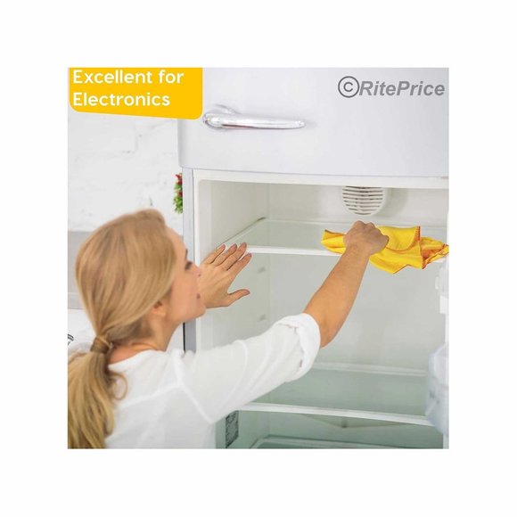 12 PCS (4 Pack) 100% Pure Cotton Yellow Multi-Purpose Dusters Cleaning Cloths - Picture 8 of 11